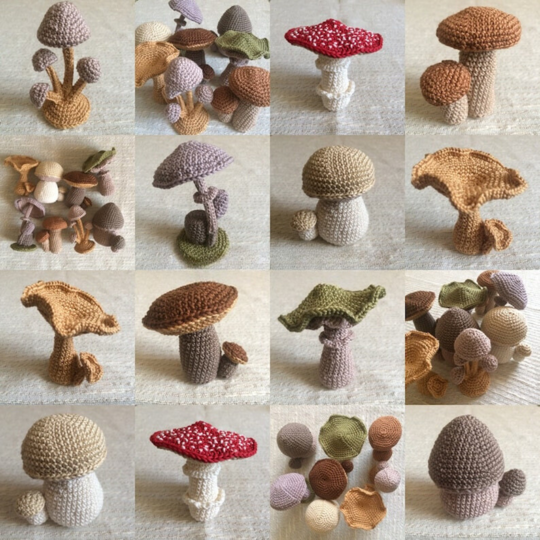 Mushroom Collection - Crochet Pattern